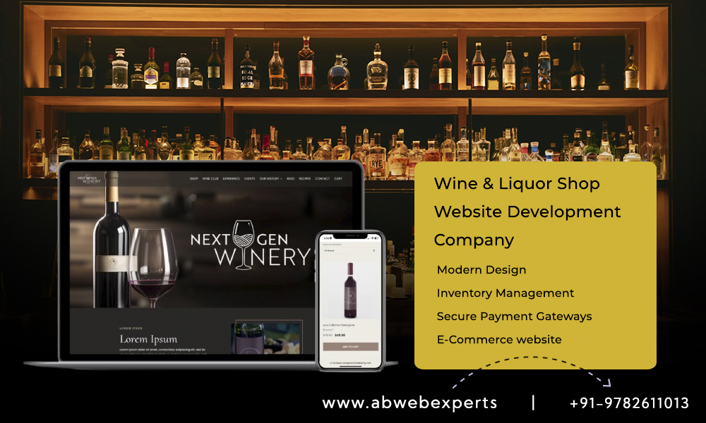 Wine & Liquor Shop Website Development Company in Jaipur, India | Ab Web Expert